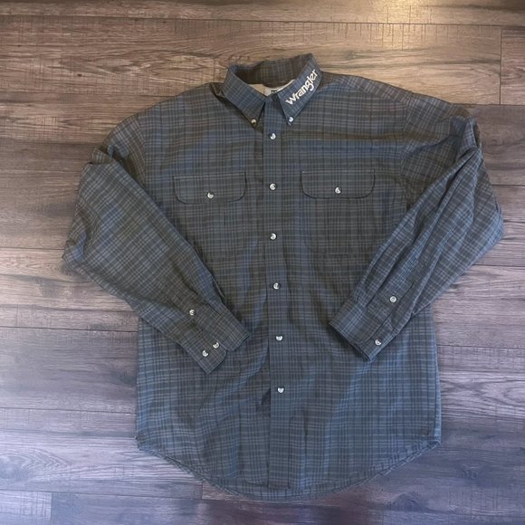 wrangler Other - WRANGLER | Men's 20x Olive Green Black Pattern Western Cowboy XL NWOT